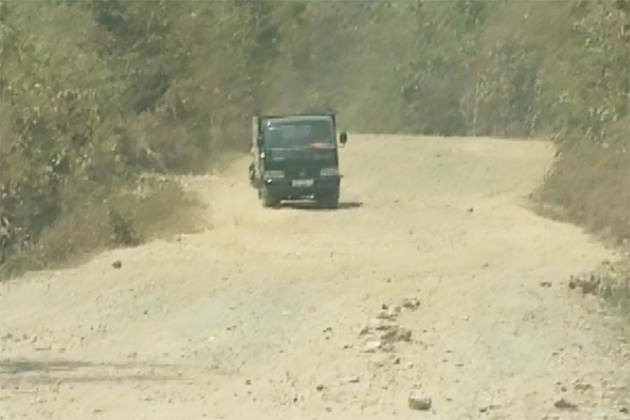 Tỉnh lộ 668 xuống cấp nghiêm trọng. Ảnh: G.C Tỉnh lộ 668 xuống cấp nghiêm trọng. Ảnh: G.C