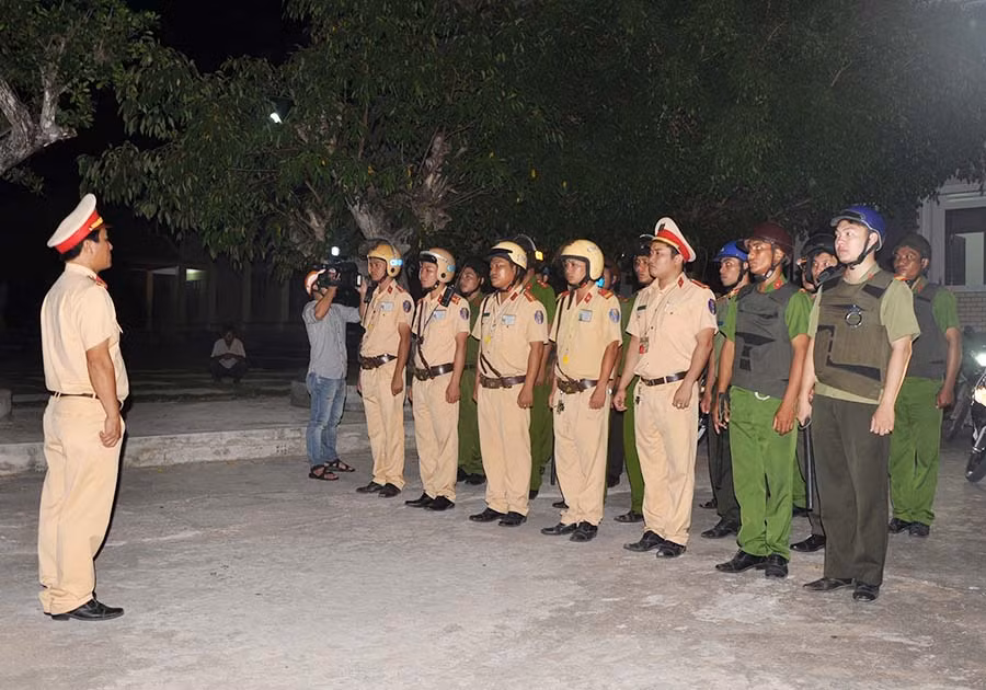 Công an huyện Krông Pa mở đợt cao điểm tấn công, trấn áp tội phạm. Ảnh: L.A Công an huyện Krông Pa mở đợt cao điểm tấn công, trấn áp tội phạm. Ảnh: L.A