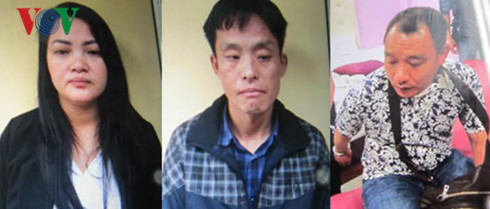 Các đối tượng tại cơ quan Công an. Các đối tượng tại cơ quan công an.