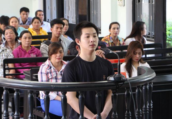 Lê Quốc Huy tại phiên tòa. Lê Quốc Huy tại phiên tòa.