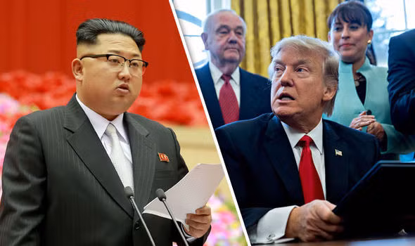 Tổng thống Mỹ Donald Trump (phải) đang lôi kéo đồng minh gây sức ép với Triều Tiên.