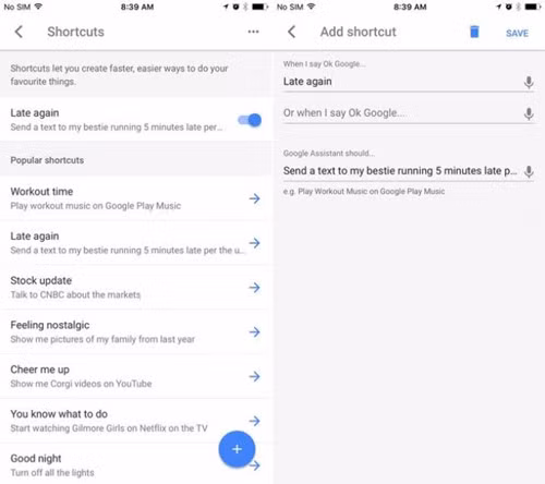 Phím tắt giúp quá trình tương tác với Assistant thêm phần tiện lợi hơn.