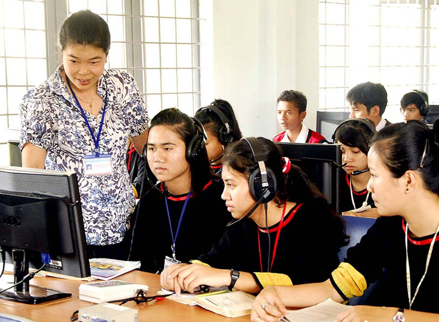 Chương trình giáo dục phổ thông tổng thể giúp học sinh tiếp cận nhiều hơn với thực tế nghề nghiệp. Ảnh: Đức Thụy