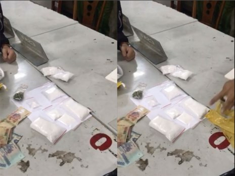 Tang vật bị công an thu giữ. Tang vật bị công an thu giữ.