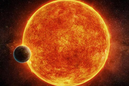 Siêu Trái đất LHS 1140b, ngôi sao lùn đỏ LHS 1140 Ảnh: ESO/IAU AND SKY &TELESCOPE - DAILY MAIL