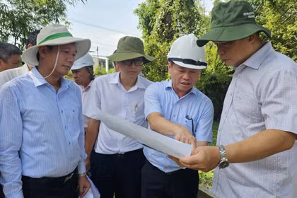 Lãnh đạo tỉnh Gia Lai kiểm tra công tác quản lý, bảo vệ hành lang đê điều, thoát lũ lưu vực sông Hà Thanh