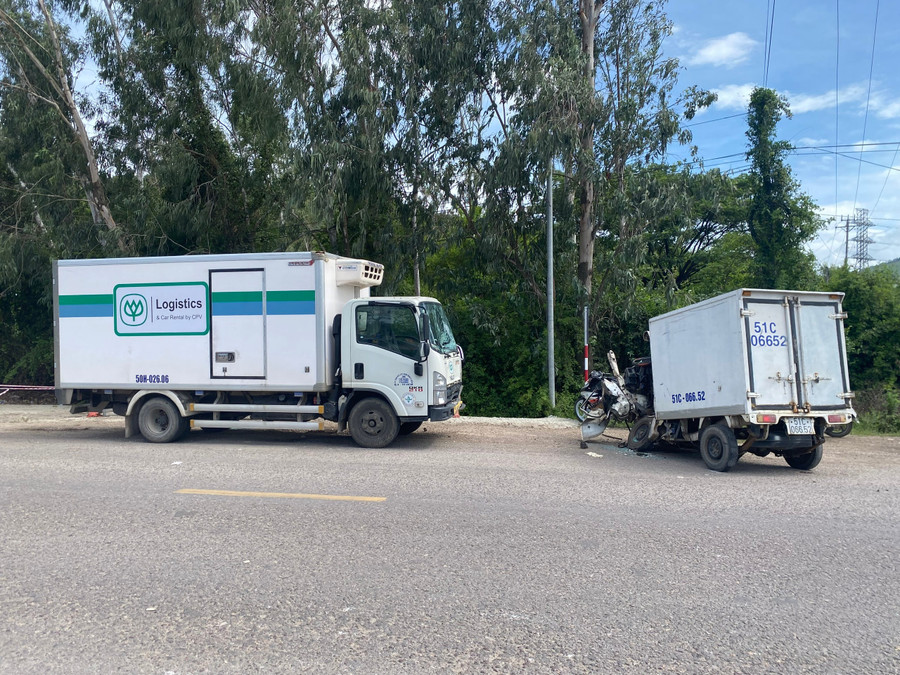Hiện trường vụ tai nạn. Ảnh: Nguyễn Chơn 2.jpg