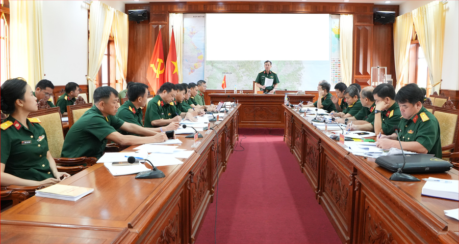Quang cảnh hội nghị triển khai công tác tuyển quân năm 2026. Ảnh: Man Đức Dũng 22cht.png