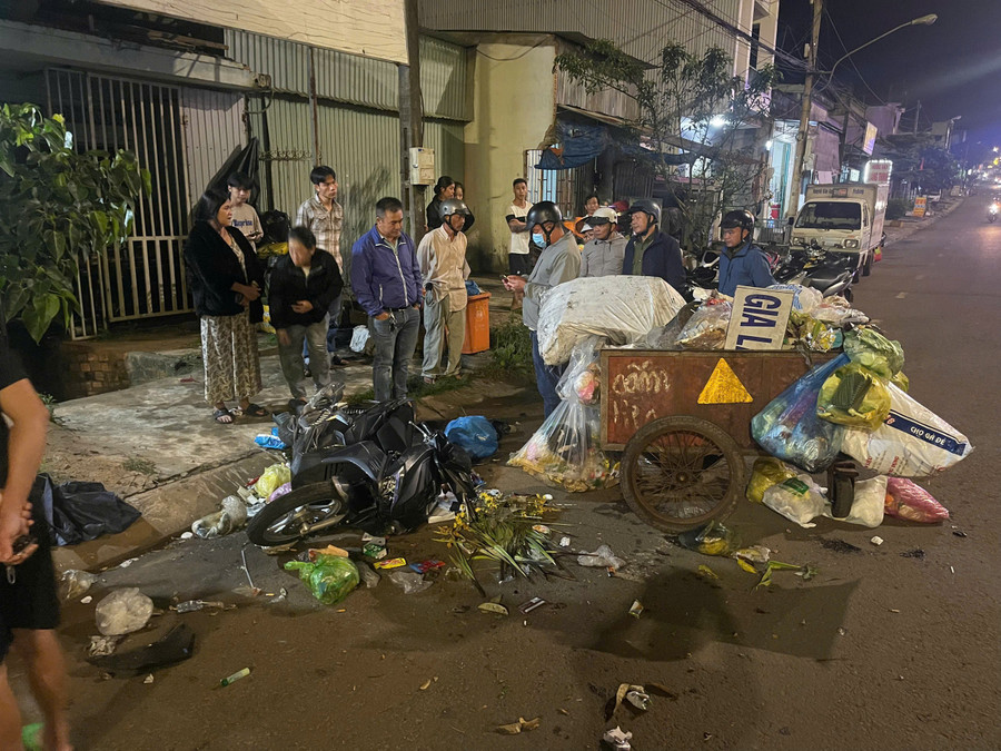 Hiện trường vụ tai nạn. Ảnh: Bạn đọc cung cấp hien-truong-vu-tai-nan.jpg