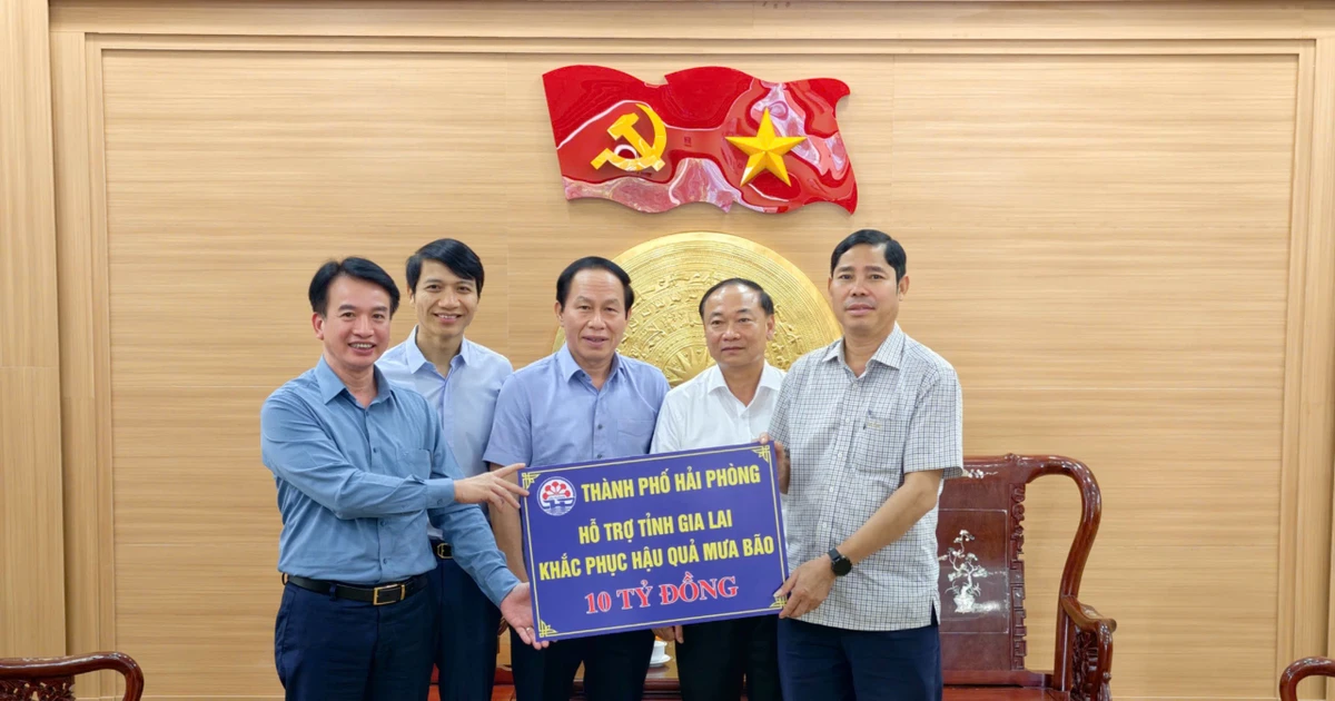 TP Hải Phòng ủng hộ 10 tỷ đồng giúp Gia Lai khắc phục thiệt hại do bão số 13