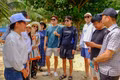Đoàn Famtrip tham quan, khảo sát tại khu du lịch Kỳ Co. Ảnh: Đoan Ngọc