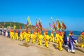 Lễ hội cầu ngư vạn đầm Xương Lý gắn với tín ngưỡng thờ cá voi (thần Nam Hải) của ngư dân bản địa. Ảnh: Ngọc Nhuận
