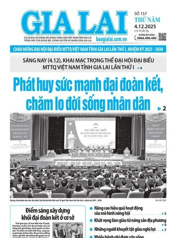 Báo in Gia Lai ngày 4-12