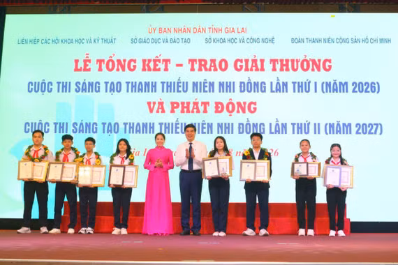51 đề tài đạt giải tại Cuộc thi Sáng tạo thanh thiếu niên, nhi đồng tỉnh Gia Lai lần thứ I