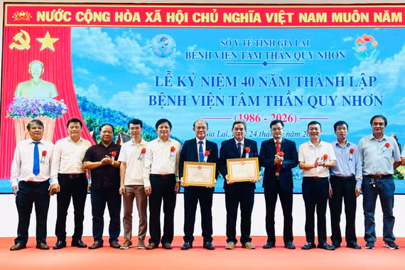 Quang cảnh lễ Kỷ niệm 40 năm ngày thành lập Bệnh viện Tâm thần Quy Nhơn