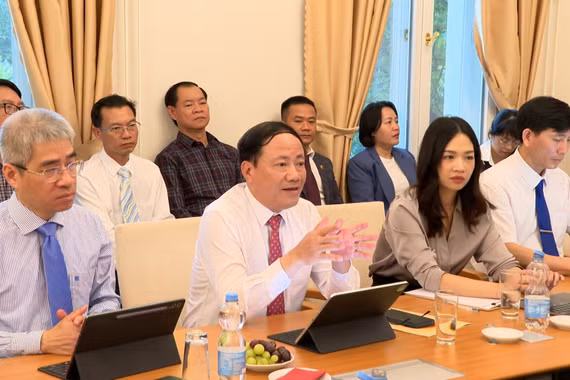 Chủ tịch UBND tỉnh Gia Lai Phạm Anh Tuấn làm việc với Tập đoàn GEO của Đức
