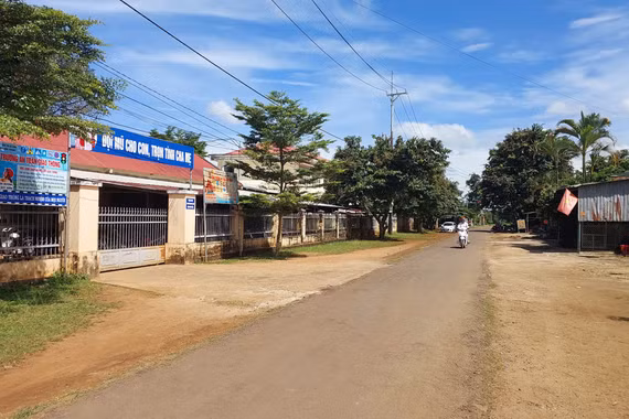 Ia Grai phân luồng giao thông tạm thời phục vụ thi công dự án đường nội thị