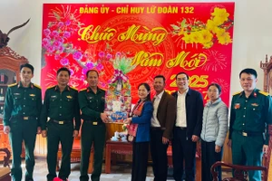 Phó Trưởng đoàn Đại biểu Quốc hội tỉnh Gia Lai Siu Hương thăm, chúc Tết các đơn vị lực lượng vũ trang và nguyên lãnh đạo Đoàn đại biểu Quốc hội tỉnh