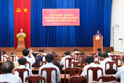 Khai giảng lớp bồi dưỡng cán bộ dự nguồn Ban Chấp hành Đảng bộ tỉnh Gia Lai nhiệm kỳ 2025-2030