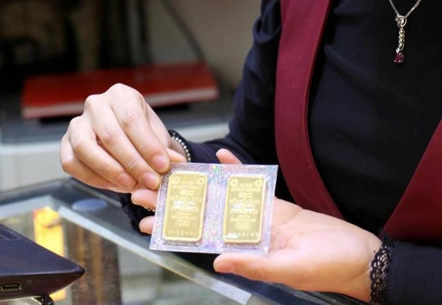 Giá vàng miếng SJC tăng trở lại Giá vàng miếng SJC tăng trở lại