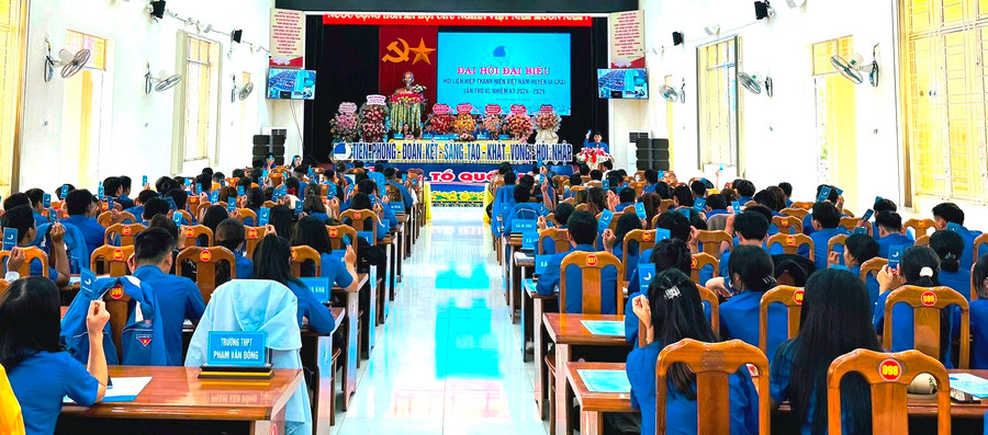 Quang cảnh Đại hội Hội LHTN Việt Nam huyện Ia Grai lần thứ VI. Ảnh: Đinh Yến Quang cảnh Đại hội Hội LHTN Việt Nam huyện Ia Grai lần thứ VI. Ảnh: Đinh Yến