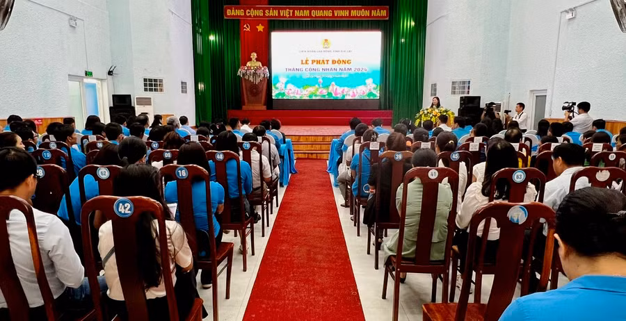 Quang cảnh cảnh lễ phát động. Ảnh: Đinh Yến