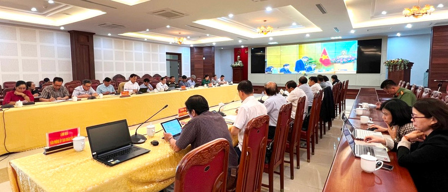 Quang cảnh hội nghị tại điểm cầu tỉnh Gia Lai. Ảnh: Đinh Yến Quang cảnh hội nghị tại điểm cầu tỉnh Gia Lai. Ảnh: Đinh Yến