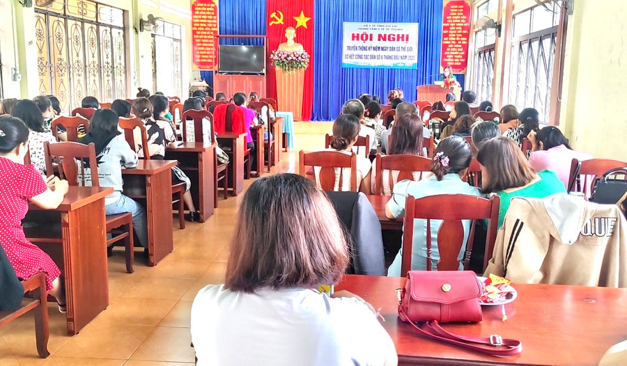 Toàn cảnh hội nghị truyền thông kỷ niệm Ngày Dân số Thế giới. Ảnh: Đinh Yến Toàn cảnh hội nghị truyền thông kỷ niệm Ngày Dân số Thế giới. Ảnh: Đinh Yến