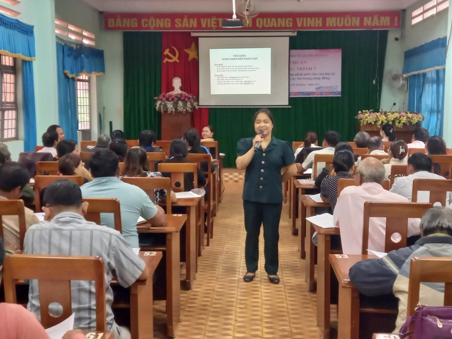 Quang cảnh lớp tập huấn. Ảnh: Thanh Tịnh