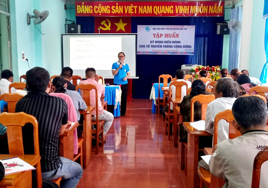 Quang cảnh lớp tập huấn. Ảnh: Thanh Tịnh Quang cảnh lớp tập huấn. Ảnh: Thanh Tịnh