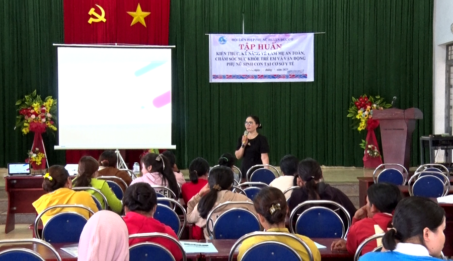 Toàn cảnh lớp tập huấn. Ảnh: Thanh Tịnh