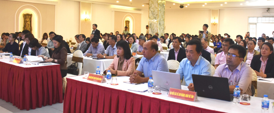 Các đại biểu tham gia tại Hội nghị tổng kết. Ảnh: Đinh Yến Các đại biểu tham gia tại Hội nghị tổng kết. Ảnh: Đinh Yến