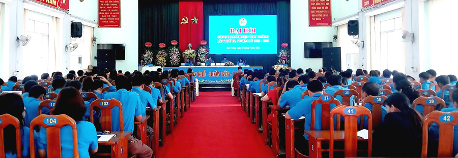 Toàn cảnh Đại hội Công đoàn huyện Chư Prông nhiệm kỳ 2023-2028. Ảnh: Văn Viện