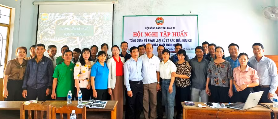 Học viên tham gia lớp tập huấn. Ảnh: Thu Hoài