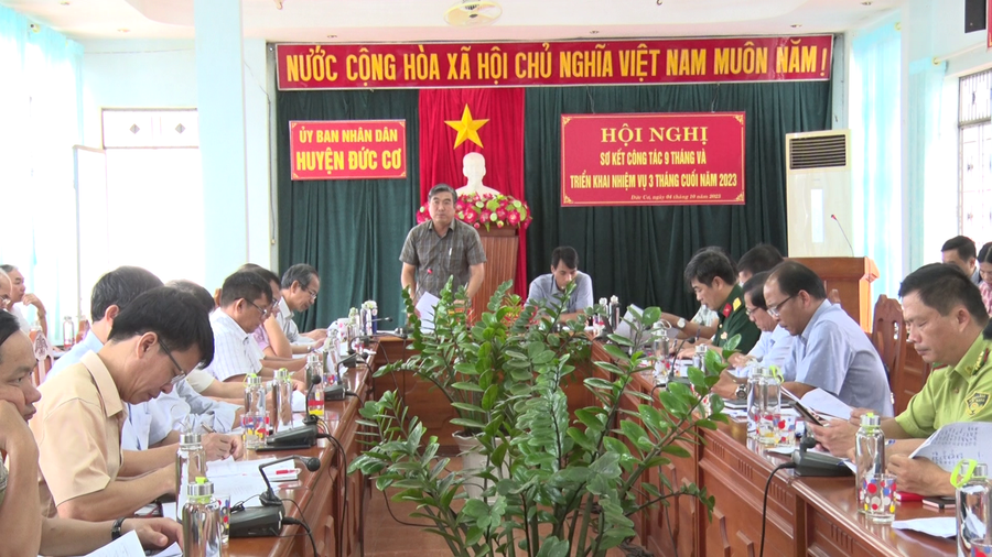Quang cảnh hội nghị sơ kết công tác 9 tháng năm 2023. Ảnh: Thanh Tịnh