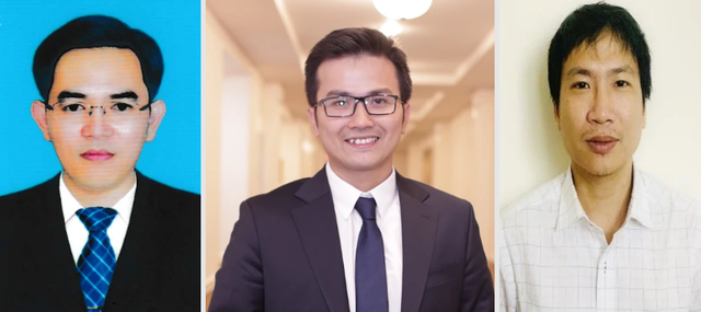 Có 7 ứng viên 8X đạt chuẩn giáo sư năm 2023, là những ai? - Ảnh 1. 3 ứng viên 8X đạt chuẩn giáo sư năm 2023 đều sinh năm 1984. Từ trái sang là các phó giáo sư, tiến sĩ: Nguyễn Đại Hải, Trần Xuân Bách, Đoàn Thái Sơn. CHỤP MÀN HÌNH