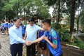 Chủ tịch UBND tỉnh Phạm Anh Tuấn thăm, động viên các cầu thủ Câu lạc bộ HAGL trước thềm mùa giải mới