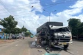 Vụ tai nạn xảy ra ở ngã 3 đường Trường Chinh - Nguyễn Bửu. Ảnh: Văn Ngọc