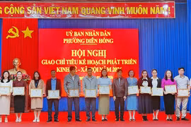 Phường Diên Hồng đề ra 21 chỉ tiêu, phấn đấu tăng trưởng GRDP trên 10,26% trong năm 2026.