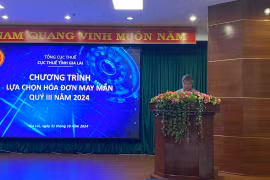 Gia Lai công bố 15 “Hóa đơn may mắn” trúng thưởng quý III năm 2024