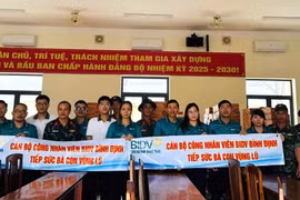 BIDV Bình Định hướng về người dân vùng lũ. Ảnh ĐVCC