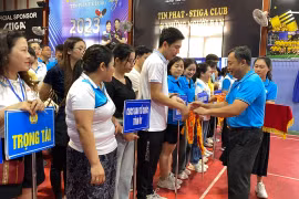 Gần 170 vận động viên Công đoàn các cơ quan Đảng tỉnh hội thi trò chơi dân gian