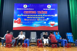 89 cán bộ, đoàn viên, người lao động tham gia hiến máu tình nguyện