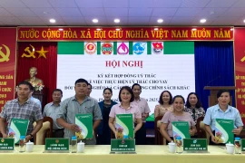 Phòng Giao dịch Pleiku ký kết hợp đồng ủy thác với các hội, đoàn thể 