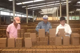 Sản xuất gạch tuynel. Ảnh ĐVCC