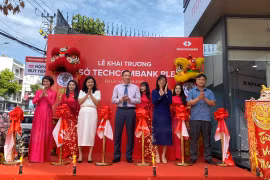 Khai trương trụ sở mới Techcombank Chi nhánh Pleiku