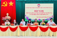 Ứng cử viên ĐBQH khóa XVI tại đơn vị bầu cử số 1 tỉnh Gia Lai vận động bầu cử