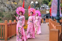 Top 20 thí sinh Hoa hậu Doanh nhân Việt Nam dâng hoa, dâng hương tưởng niệm Bác Hồ và trình diễn áo dài