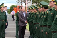 Bí thư Tỉnh ủy Thái Đại Ngọc thăm, chúc Tết các đơn vị lực lượng vũ trang