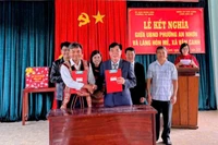 Phường An Nhơn kết nghĩa với làng Hòn Mẻ (xã Vân Canh)